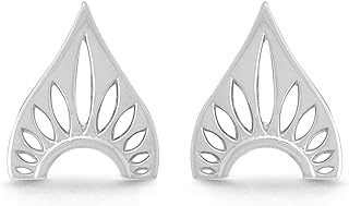 Boma Jewelry Sterling Silver Bohemian Tribal Shield Stud Earrings