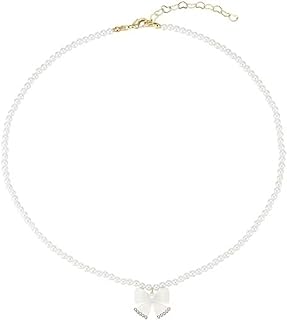 Elegant Zinc-Crafted Ball Chain Pendant Necklace with Bow and Created Pearl for Women - Feminine Bowknot Design with Rhinestone Cubic Zirconia Accents - Ideal Fashion Jewelry for Special Occasions