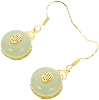 Vintage Jade Teardrop Dangle Earrings with French Wire Clasp, Perfect Gift for Women, Stainless Steel - GALPADA Light Pendant Design