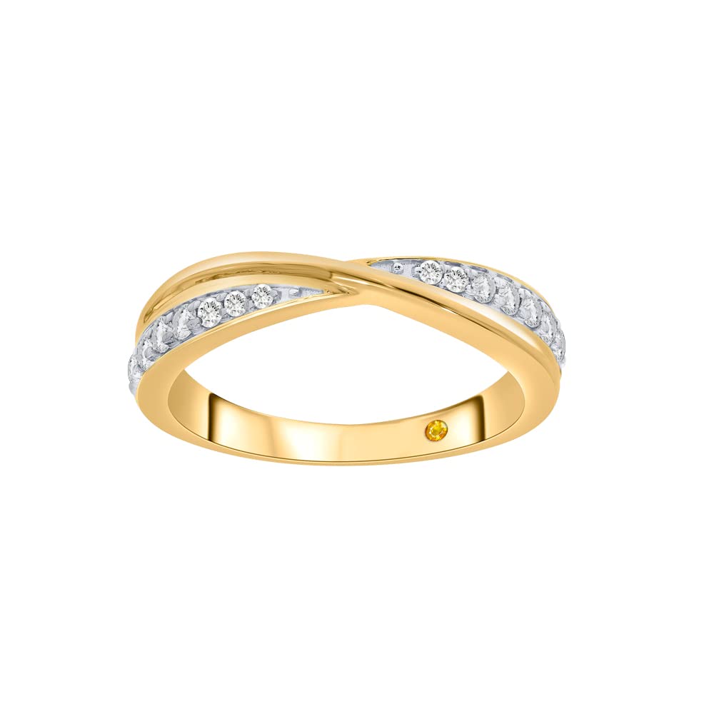 La Joya 1/4 CT TW Certified Lab Created Diamond Bands for Women | Solid 10k Yellow or White Gold Diamond Wedding Rings, Anniversary Bands, Promise Rings And Stackable Bands | Choose Your Ring Size