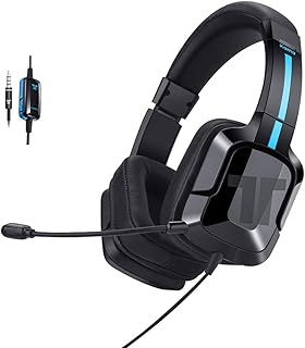 TRITTON Kama+ Casque Gaming Noir supra-auriculaire pour gamers avec haut-parleurs néodyme de 40 mm et micro flexible. Idéal pour PS4, Xbox One et Nintendo Switch