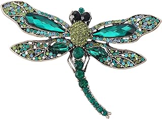 Cute Dragonfly Lapel Brooch Pin for Women Girls Cubic Zirconia Australia Rhinestone Pins Clip Sweater Scarves Jackets Dress Badge Backpacks Brooches Pins Dainty Jewelry Gifts Birthday