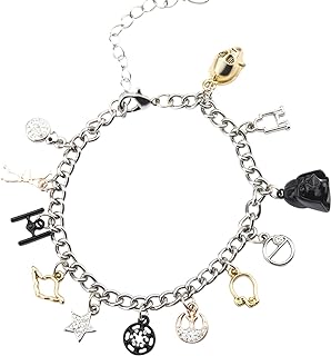 Star Wars Jewelry Men's Multi Charm Stainless Steel Charm Bracelet, 7.5-Inch + 2-Inch extender, Silver, Expandable