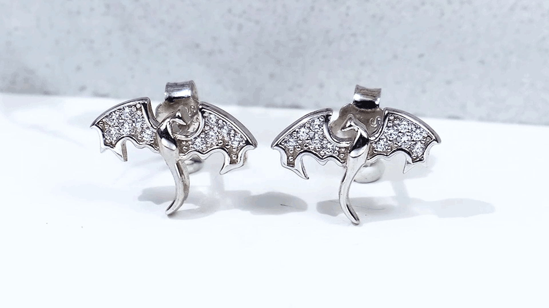Dragon Earrings 925 Sterling Silver Stud Hypoallergenic Dragon Earrings for Women Girl