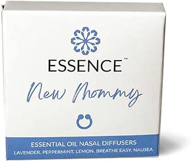 New-Mom Relaxation Essential Oil Nose Ring - HONÉScent Essence Nasal Diffuser in Silicone Material- Aromatherapy Tool for Daily Use & All Seasons