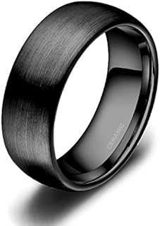 4mm 6mm 8mm Black Ceramic Rings Brushed Comfort Fit Engagement Wedding Band Size 4-13