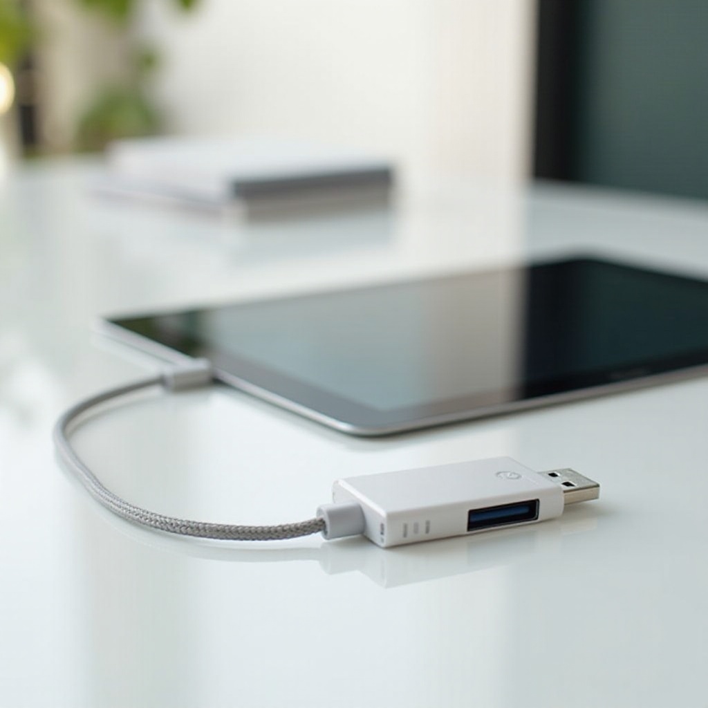 comment brancher une clé usb sur une tablette