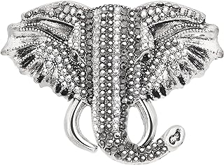 Vintage Animal Brooch Fashion Jewelry Tiger Lion Brooch Colorful Full Crystals Rhinestones Horse Deer Head Pin Birthday Christmas Gift