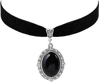 Sacina Gothic Vintage Victorian Choker Necklace, Black Velvet, Jewelry Gift for Women, Christmas Gift for Girls, Mother, Friends