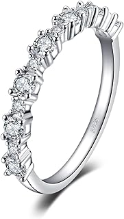 JewelryPalace Bague de Fiançailles Éternité en Argent S925 avec Zircone Cubique, Taille 47, Plaqué Or Jaune et Or Rose, Idéale pour Femme. Cadeau Parfait et Élégant