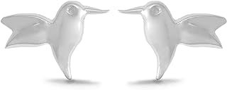 Boma Jewelry Sterling Silver Hummingbird Stud Earrings