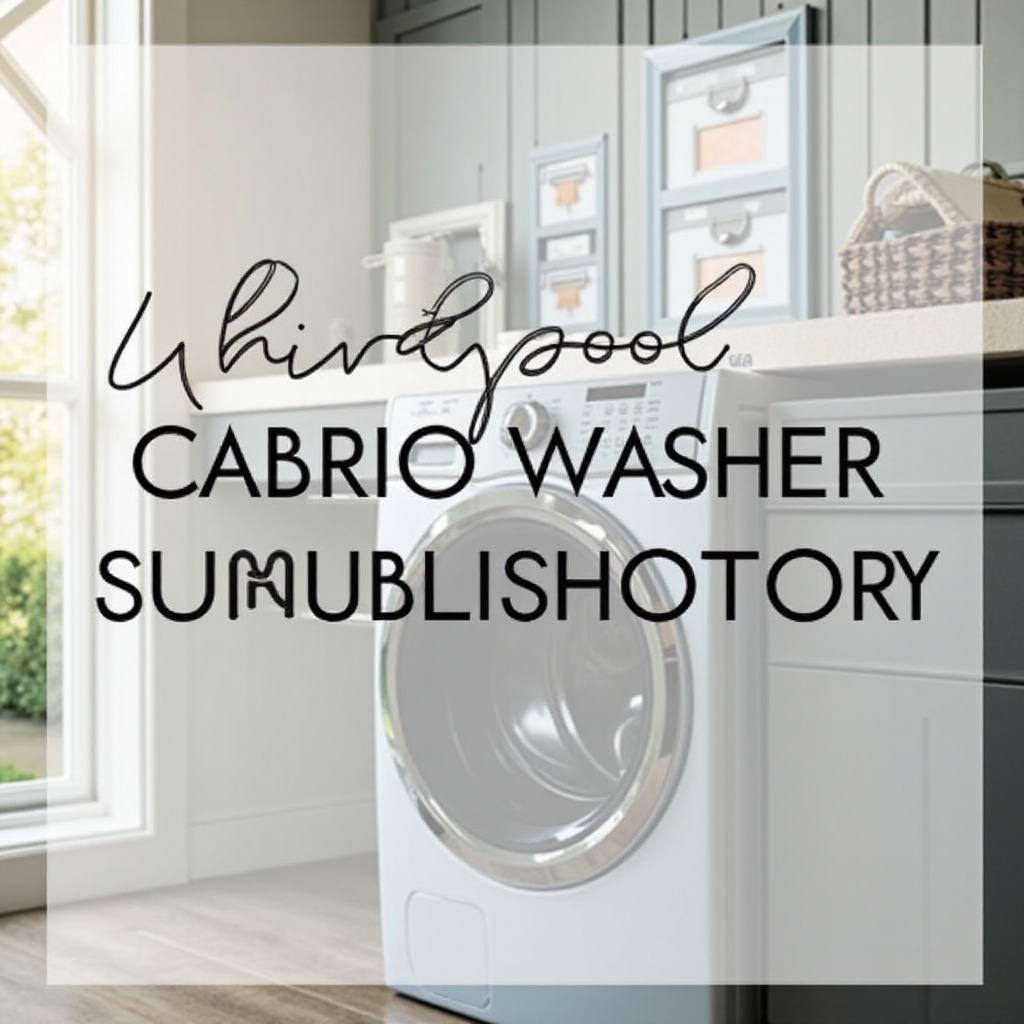 Whirlpool Cabrio Washer Troubleshooting: Comprehensive Guide