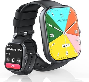 LAOYABB 2.01インチ大画面スマートウォッチ、Bluetooth 5.3通話機能とIP68防水対応、長持ちバッテリー搭載で運動に最適