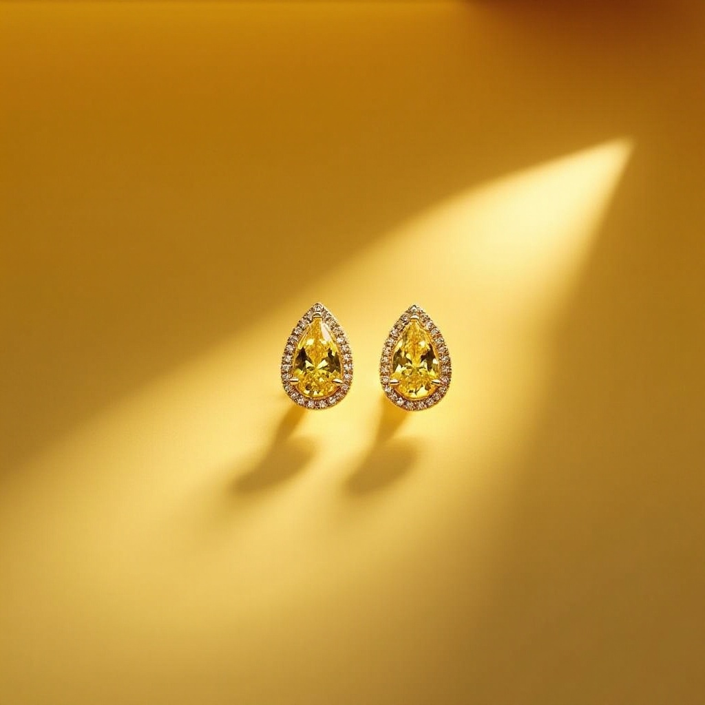 Pendientes de Diamantes Amarillos Tiffany: Lujo y Elegancia