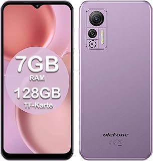 Ulefone Note 14 Handy mit Vertrag und Android 12, 7GB RAM plus 128GB Erweiterbar, 6,52 Zoll Display, ideal für Dual-SIM-Nutzer und langanhaltende Akkulaufzeit