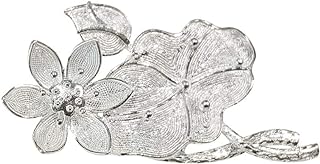 100% Handcrafted Miao Hmong Pure Silver Brooch 999 Filigree Pin for Ladies Butterfly Design Vintage Art Deco Style - Fair Trade 101