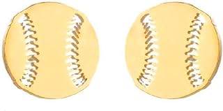 Women's Softball Stud Earrings - Add Elegance to Your Sporting Style with Zinc, No-Gemstone, Stainless Steel Volleyball, Basketball, and Football Earrings