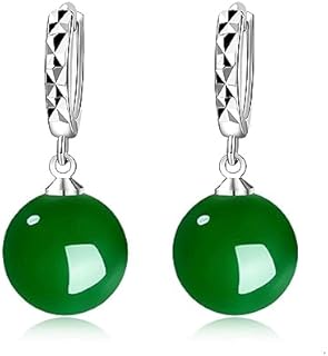 925 Sterling Silver Hoop Earrings with Onyx-Embellishments, Hinged Design for Women, Perfect Everyday Jewelry Gift for Christmas or Valentine's Day