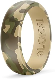 Lokai Silicone Ring for Men & Women - Ultra Comfort, Premium Silicone Rings for Active Lifestyle & Wedding Bands - Durable & Breathable Rubber Rings