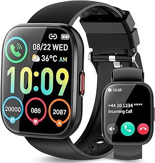 PEFUPEW Montre Connectée Femme avec Écran Tactile HD de 1,85, 112 Modes Sportifs, et Étanchéité IP68, Idéale pour une Utilisation Sportive et Quotidienne