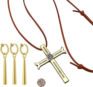 Lobster Clasp Zoro Earrings Clip-On for Anime Fans and Cosplay Enthusiasts, Sword Design Alloy Accessory Set with Luffy Stickers