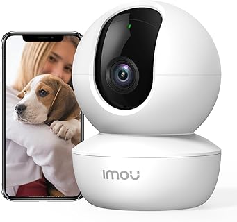 Imou Cámara IP WiFi con Detección Humana AI y Visión Nocturna, Audio Bidireccional y Modo Privacidad. Ideal para Bebés y Uso Interior, Compatible con Alexa y Smartphones