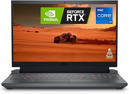 Dell G15 5530 Gaming Laptop mit 15,6'' FHD 165Hz Display, Intel Core i7, 16 GB RAM, und NVIDIA RTX 4060. Ideal für Gamer mit HD Audio und optimierter Kühlung