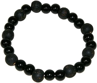 Zorbitz Kama logy Onyx Power and Success Genuine Gemstone Bracelet for Men's, Women's, 8 mm Healing Energy Beads