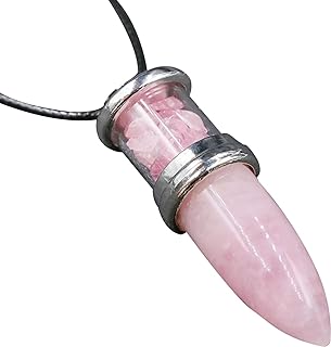 Healing Crystal Stone Necklace Adjustable Black Rope Natural Gemstone Pendant Necklaces