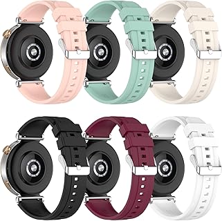 Bracelet de rechange en silicone souple pour Huawei Watch GT4/GT5, 41 mm, avec fermeture à boucle en métal, parfait pour un réglage facile et confortable