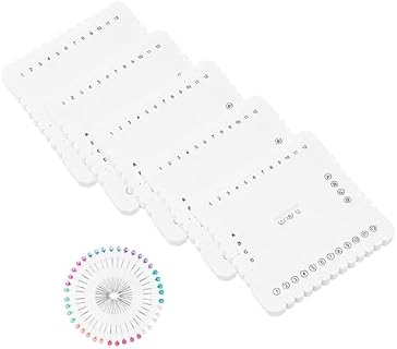 Homoyoyo 1 Set Woven Positioning Board Weaving Disk Braiding Disk Plate Macrame Kit Cord Beading Disc Beading Loom Handicraft Bracelet Braid Jewelry DIY Sewing Tools White Lace Pala Foam