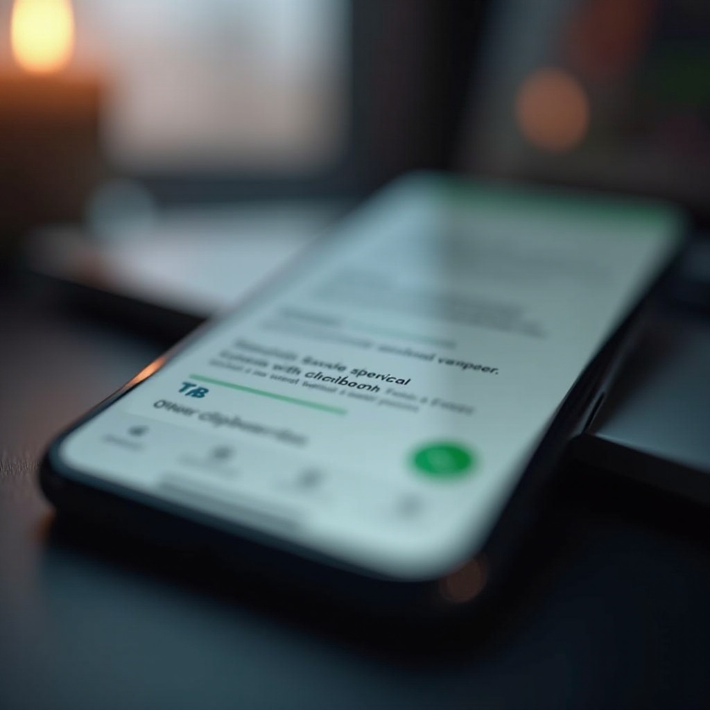 où se trouve le presse-papier sur un téléphone portable