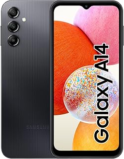 Samsung Galaxy A14 mit Vertrag für anspruchsvolle Nutzer, 6,6 Zoll FHD+ Display und 5.000 mAh Akku, 4 GB RAM, 64 GB Speicher - Perfekt für Fotos und Videos