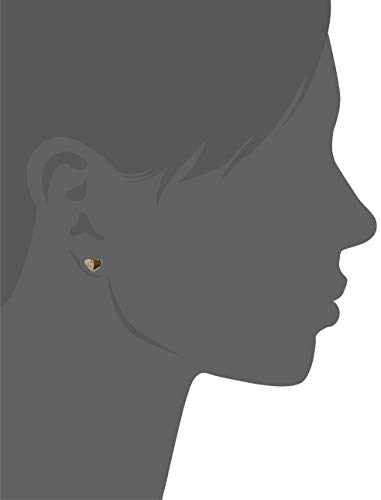 Gold and Rhodium Plated Sterling Silver Cubic Zirconia Earrings (previously Amazon Collection)