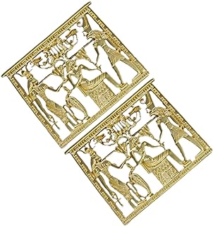 Sphinx Design Alloy Brooch with Pin Clasp, Ideal Gift for Fashionistas, Shiny and Decorative, LIFKOME 2pcs Egyptian Pharaoh Shaped Brooch