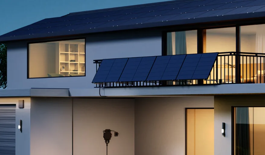 balkonkraftwerk wechselrichter blinkt blau