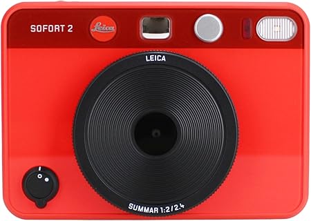 Leica Sofort 2 Hybrid Instant Camera with LCD Display and Leica FOTOS App, featuring Two Shutter Releases and Ten Lens Effects, Ideal for Photography Enthusiasts to Capture Moments Instantly