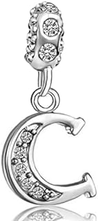 Copper Clasp Mother-Daughter Beaded Bracelets with A-Z Initial Charms + Crystal Gems, Perfect Gift for Women of All Ages - Personalized Design