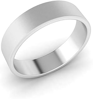 Diamondere Natural and Certified Mens Wedding Ring in Platinum | Platinum 5.5MM Mens Band Size 4 to 9