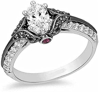 1.50 Ct Oval Cut Simulated Diamond Vintage Engagement Wedding Ring 14K Two Tone Gold Plated 925 Sterling Silver