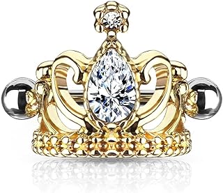 Stainless Steel 16GA CZ Crystal Tear Drop Design Pierced Cartilage Helix Cuff Earring for Women - Sophisticated Jewelry Piece