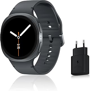 Samsung Galaxy Watch8 Montre Connectée Femme avec Coach Running et Sommeil, AI Galaxy, 4G, 44mm, Graphite, Chargeur Rapide Inclus pour un Style Actif et Santé
