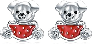 VONALA Sterling Silver Butterfly Stud Earrings with Push Back and Zircon Gems for Women and Girls