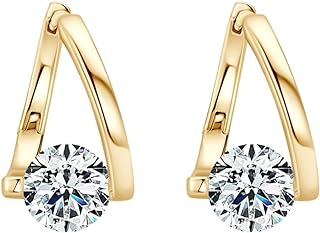 Push-Back Zinc & Copper Stud Earrings by Halolux Lymphvity Germanium for Women - No Gemstone Design