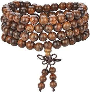 Mala Beads Bracelet 108 8mm Prayer Meditation Sandalwood Elastic…