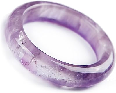 Natural Amethyst Quartz Crystal Fashion Woman Bangle Bracelet Inner Diameter 57mm