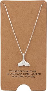 Sterling Silver Jewelry Mermaid Tail Fish Pendant Necklace 18"+2"