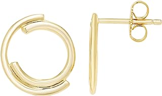 Bold Metal Statement Drop Stud Earrings in .925 Sterling Silver - Choice of Style & Metal