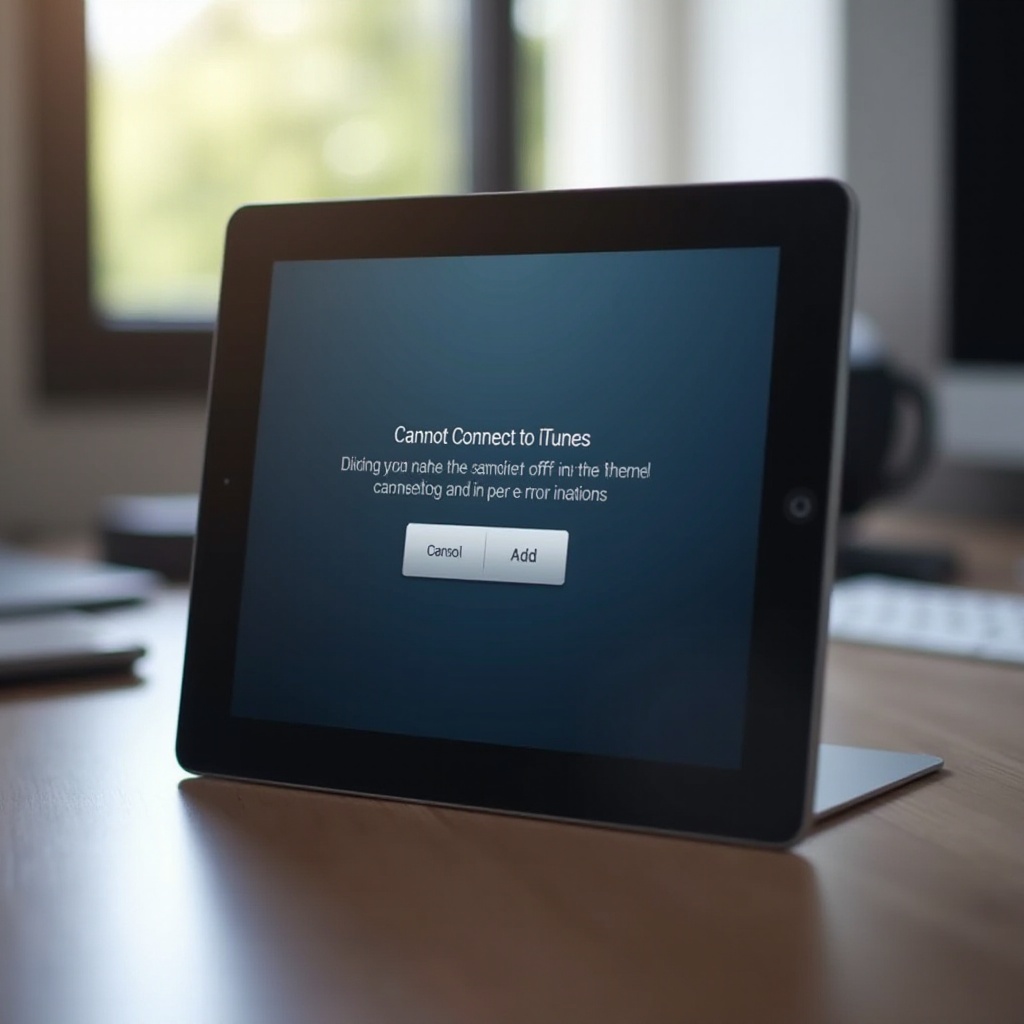 Réparer Erreur Connexion iTunes iPad