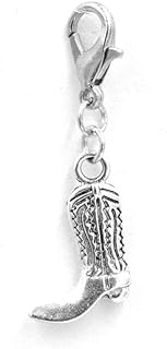 It's All About...You! Cowboy Boot Clip on Charm Perfect for Necklaces and Bracelets 96Ag